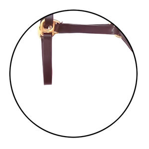 Licou en cuir de selle anglaise fabriqué à la main de qualité supérieure réglable et Durable formation rembourrée douce utilisation quotidienne élégant confortable - Product Image 4