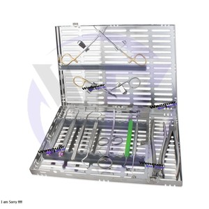 Kit de Desarrollo de Implantes Dentales, 11 Instrumentos en Casete de Esterilización Grande para Injerto Óseo Quirúrgico - Product Image 2