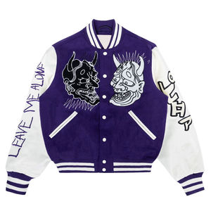 Chaquetas universitarias bordadas para hombre de peso ligero, diseño de cuello personalizado, chaquetas universitarias bordadas para hombre a la venta - Product Image 5