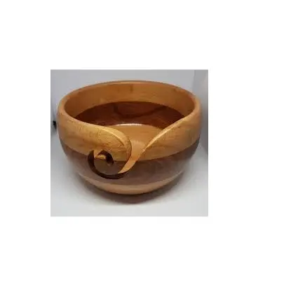 Antique Wooden Decorative Yarn Bowl Handcrafted and Wool Yarn Holder For Knitting Color Knitting yarn Holder