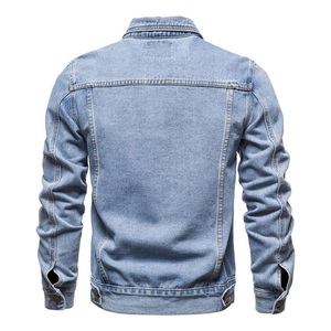 เสื้อแจ็กเก็ตผ้ายีนส์ของผู้ชายแบบสั่งทำแนวสตรีทแฟชั่นผ้าเชอร์ปาสามสี - Product Image 2