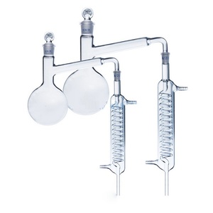 Chất lượng cao phòng thí nghiệm Boro 3.3 Glass reflux lắp ráp PC chất liệu bao gồm đáy tròn <span class=keywords><strong>Flask</strong></span> & không khí ngưng cho hóa học phòng thí nghiệm - Product Image 5