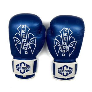 Gants de boxe en cuir de haute qualité, noirs, 12 oz, pour adultes, professionnels, avec logo personnalisé - Product Image 2
