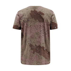เสื้อยืดผ้าฝ้าย100% สำหรับผู้ชายผ้าถักเนื้อนุ่มสีทึบพิมพ์ซับลิเมชันเต็มแขนสั้นแนวสตรีทเสื้อผ้าลำลองงาน OEM ตามสั่ง - Product Image 2