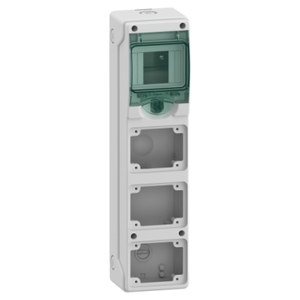 Per SCHNEIDER ELECTRIC 13177 Kaedra - Contenitore per Elettronica e Strumentazione, Presa di Corrente a 3 Aperture con 1 x 4 Moduli - Product Image 1