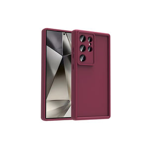 Coque de luxe antichoc en silicone avec motif ananas, modèle MXSP pour Samsung Galaxy S24 Ultra - Style Ins, couleur violette - Product Image 1