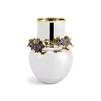 Vase à fleurs moderne en métal, élégant centre de table décoratif pour la maison, le bureau, l'hôtel, le restaurant, les mariages et la décoration de salle à manger - Grande Vente