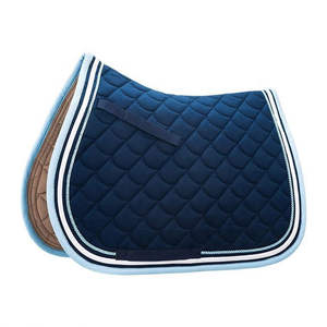 Tapis de selle pour cheval en polycoton matelassé, respirant, élégant, absorbant les chocs, pour la compétition et l'entraînement, personnalisable - Product Image 1