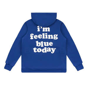 Sweats à capuche tendance pour hommes, grande taille, imprimés en relief, en coton, style décontracté, fabriqués au Pakistan, 2025 - Product Image 1