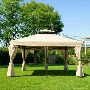 Housse de gazebo en polyester Amicasa 3x3m, pergola, pavillon avec couverture durable - Product Image 3