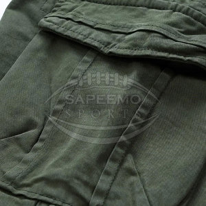 Jogging décontracté pour homme en tissu toile avec chevilles élastiques coupe-vent léger fermeture à cordon pour confort et mobilité - Product Image 6