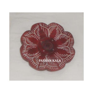 Quemador de palo de incienso con diseño de flor único hecho a mano de Esteatita natural para la decoración del hogar y el templo al mejor precio - Product Image 1