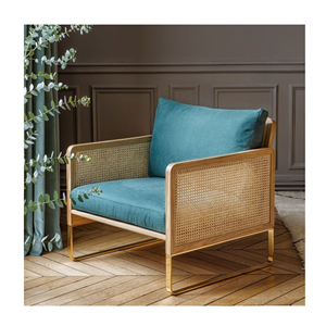 Chaise vintage en rotin de luxe avec sangle en rotin de canne, la chaise en rotin parfaite pour les salles à manger élégantes, les cafés et la décoration intérieure - Product Image 3
