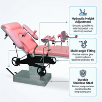 Table d'examen gynécologique et lit d'accouchement chirurgical hydraulique manuel, à prix compétitif, transformable en modèle électrique - Meilleures ventes