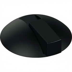 HEWI 625B Pare-vent 90 degrés en plastique noir mat, butée de porte au sol avec montage sur cheville de 85 mm et hauteur de 22,5 mm - Product Image 3