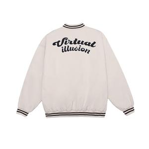 Blouson aviateur personnalisé en satin de baseball en coton pour hommes impression décorative motif fermeture éclair hiver veste chaude rembourrée haut - Product Image 6