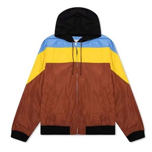 OEM Custom Design New Arrival Men's Clothing Men's <b>Jackets</b> 100% Polyester Windbreaker Contrast Color Hooded <b>Jacket</b> For Men - Product Image 1