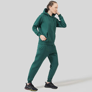 Chándal con forro polar para mujer, conjunto de 2 piezas, cálido, elegante, sudadera de gran tamaño, Pantalones - Product Image 6
