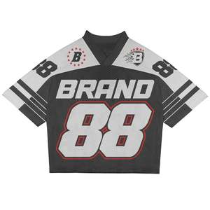 Chemise tissée à manches courtes en maille de haute qualité à séchage rapide Durable respirant écran de sublimation solide à haute affinité - Product Image 4