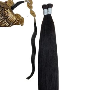 Vente en gros 100% Extensions de cheveux Remy brutes non transformées vietnamiennes à cuticule alignée Double trame un cheveu de donneur - Product Image 5