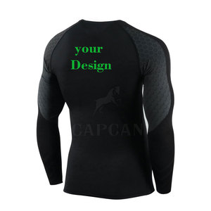 Completamente personalizado de los hombres transpirables Peking Sports Rash Guard Premium usado solo ropa deportiva - Product Image 3