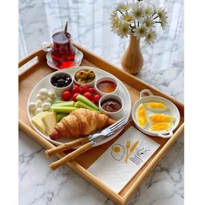 Plateau de service en bois polyvalent: pièce décorative parfumée à la bougie pour la maison, les fêtes d'anniversaire et l'usage général. - Product Image 4