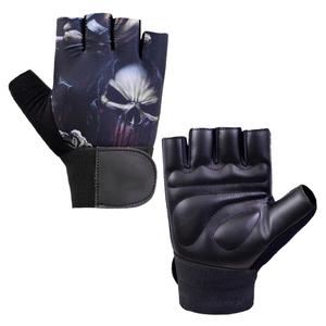 Gants de gymnastique en cuir synthétique demi-doigt avec logo personnalisé Offre Spéciale anti-dérapant évacuant l'humidité pour les sports de plein air haltérophilie - Product Image 4