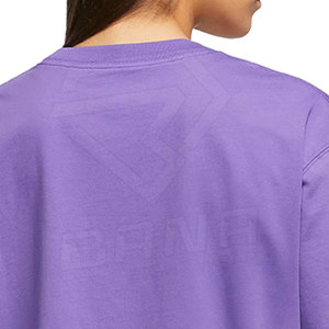 Camiseta de algodón suave de alta calidad para mujer, camisetas transpirables con logotipo OEM impreso, talla XL para verano - Product Image 6