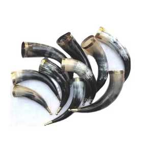 Lujo hecho a mano Medieval fiesta tema vikingo beber cuerno Natural Animal estilo hecho a mano superior decorativo Drinkware pulido - Product Image 4