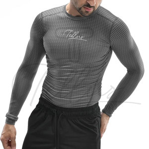 Nouvelle Arrivée 2026 – Maillot de Compression de Fitness pour Homme, Séchage Rapide, Manches Longues, Spandex/Polyester, Haute Qualité, Vente en Gros OEM - Product Image 2