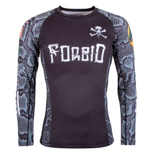 Grappling MMA Rash Guard Diseña tu propia camisa de compresión de sublimación Bjj Rashguard Impreso personalizado Hombres Tecnología OEM Long - Product Image 4