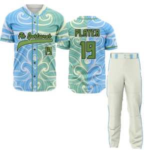 Uniformes de Béisbol Transpirables Personalizados de Venta Caliente, Camisetas con Cuello en V y Botones, Ropa de Béisbol y Sóftbol a Precios Asequibles - Product Image 1