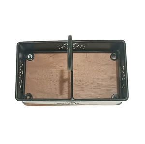 ที่น่าตื่นตาตื่นใจโลหะแคดดี้ภาชนะจัดเก็บแคดดี้ที่ทันสมัยหลายช่องเหล็กชุบสังกะสีโลหะผู้ถือแคดดี้ครัวและบ้าน - Product Image 5