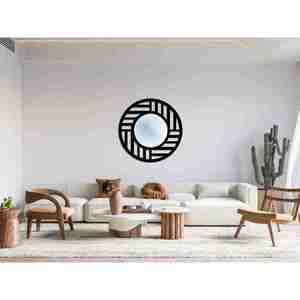 Miroir mural rond en métal moderne avec taille personnalisable et décor de mariage exportation de haute qualité - Product Image 6