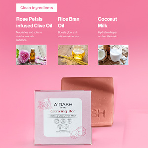 บาร์เรืองแสงผสมกุหลาบและน้ำนมมะพร้าวเพื่อผิวชุ่มชื้นเปล่งประกาย - Product Image 4