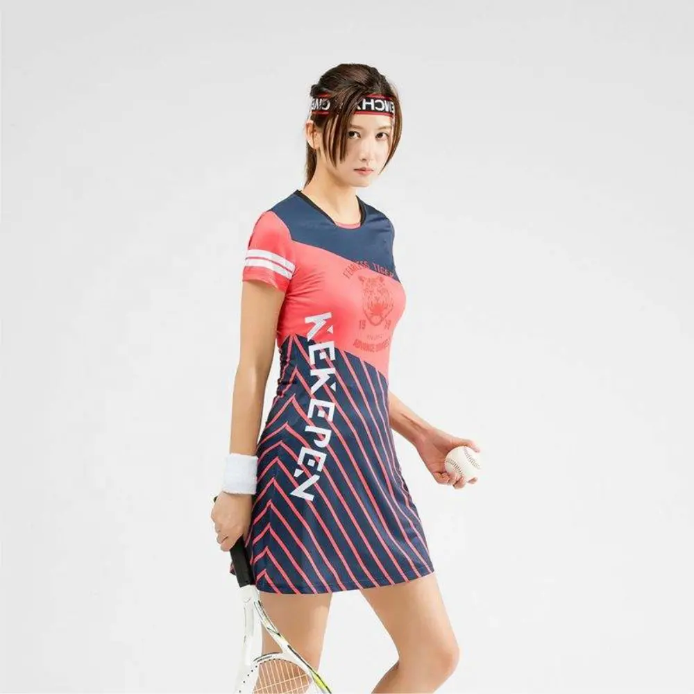 टेनिस वर्दी पोशाक महिलाओं लड़कियों के लिए टेनिस पोशाक कस्टम मेड सस्ते कीमत थोक टेनिस वर्दी एक स्कर्ट