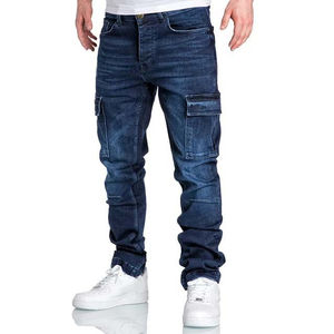 Precio bajo Hombres Elegantes Denim Jeans Hombre Streetwear Ajuste Casual Straight Jeans Denim Venta al por mayor Moda Transpirable Hombres Jeans - Product Image 3