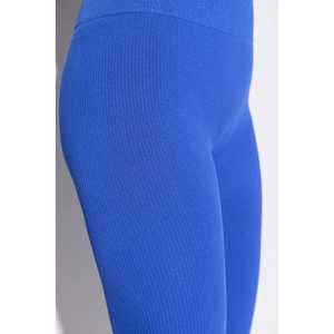 Leggings sans couture Blue Mega Merchant, style décontracté et sportif, avec tissu en mousseline, taille mi-haute, taille XL, toutes saisons, utilisation en salle de sport - Product Image 4