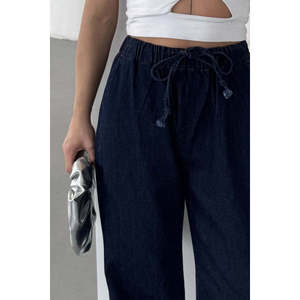 Pantalon ballon à taille élastique 7075 - Style Slap bleu marine - Product Image 6