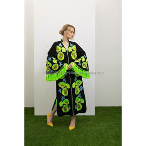 Vestidos casuales elegantes para mujer Nuevo estilo bordado ucraniano elegante hecho de algodón y rayón - Product Image 1