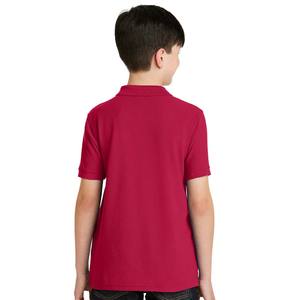 Polo piqué col rond pour garçons Uniforme scolaire en jersey 100% coton manches courtes pour petits et grands garçons - Product Image 2