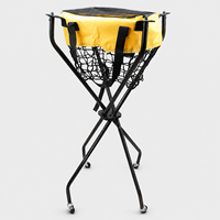 Máquina Lanzapelotas de Tenis Portátil JAS Sports con Estructura de Acero, Capacidad para 120 Pelotas, Mecanismo Plegable Multifuncional, Duradero y Ecológico