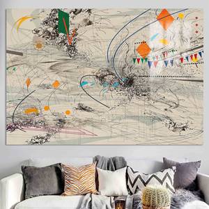 Impresión en lienzo abstracta moderna: decoración elegante y artística para espacios contemporáneos, vidrio - Product Image 1