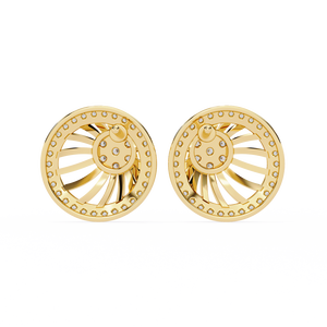 Pendientes Brillantes de Oro de 18K con Diamante Cultivado en Laboratorio, Pendientes de Diamantes Premium - Product Image 1