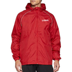 Veste coupe-vent légère imperméable respirante à fermeture éclair pour homme avec logo personnalisé OEM, sport de plein air, protection solaire - Product Image 4