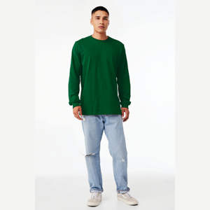 Kelly Classic Crew Neck Unisex Camiseta de manga larga: 100% Airlume algodón peinado, 4,2 oz, 32 Single Jersey Fabric - Product Image 4