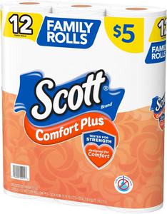 Scott ®   Papel higiénico ComfortPlus de 2 capas, 1-1/8" x 1-1/8", 173 hojas por rollo, paquete de 12 rollos - Product Image 4