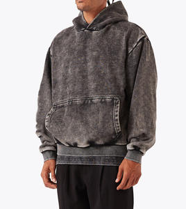 100% impression numérique coton lourd tenue décontracté hommes sweats à capuche surdimensionné impression personnalisée pull coton sweats à capuche personnalisés - Product Image 5