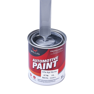 Revêtement argenté blanc brillant <span class=keywords><strong>fin</strong></span> 1K de haute qualité Prix ultra-bas Luminosité moyenne Forte adhérence OEM Revêtement liquide acceptable - Product Image 3