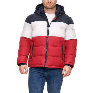 New Arrival Men's Heavy Duty Winter Puffer <b>Jacket</b> Breathable Mandarin Collar Bamboo <b>Lining</b> Best Quality Fashionable Canvas - Product Image 1